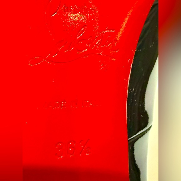 Christian Louboutin Decollete 868 black pattern pumps - Picture 4 of 11